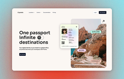 Pranix Landing page exploration design mobile product design ui ux