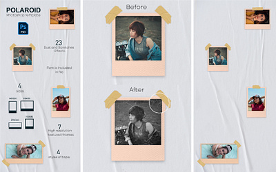 Polaroid Photoshop Template
