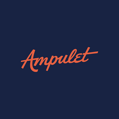 Ampulet Script Logo branding lettering logo script type typography