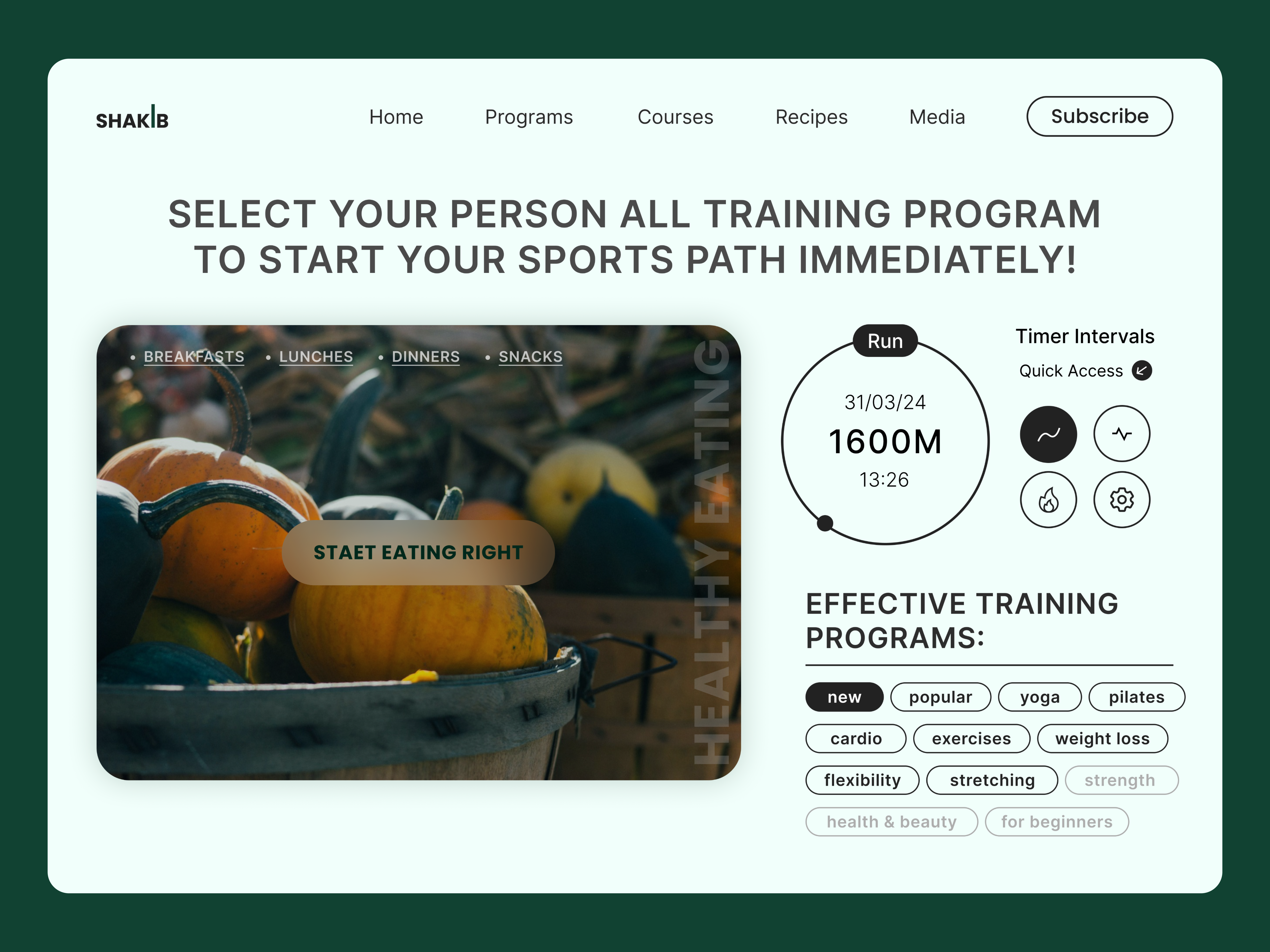 Fitness Web Application adobe xd beautiful design design figma fitness fitness app hero section home page landing page ui ui design uiux ux web app website