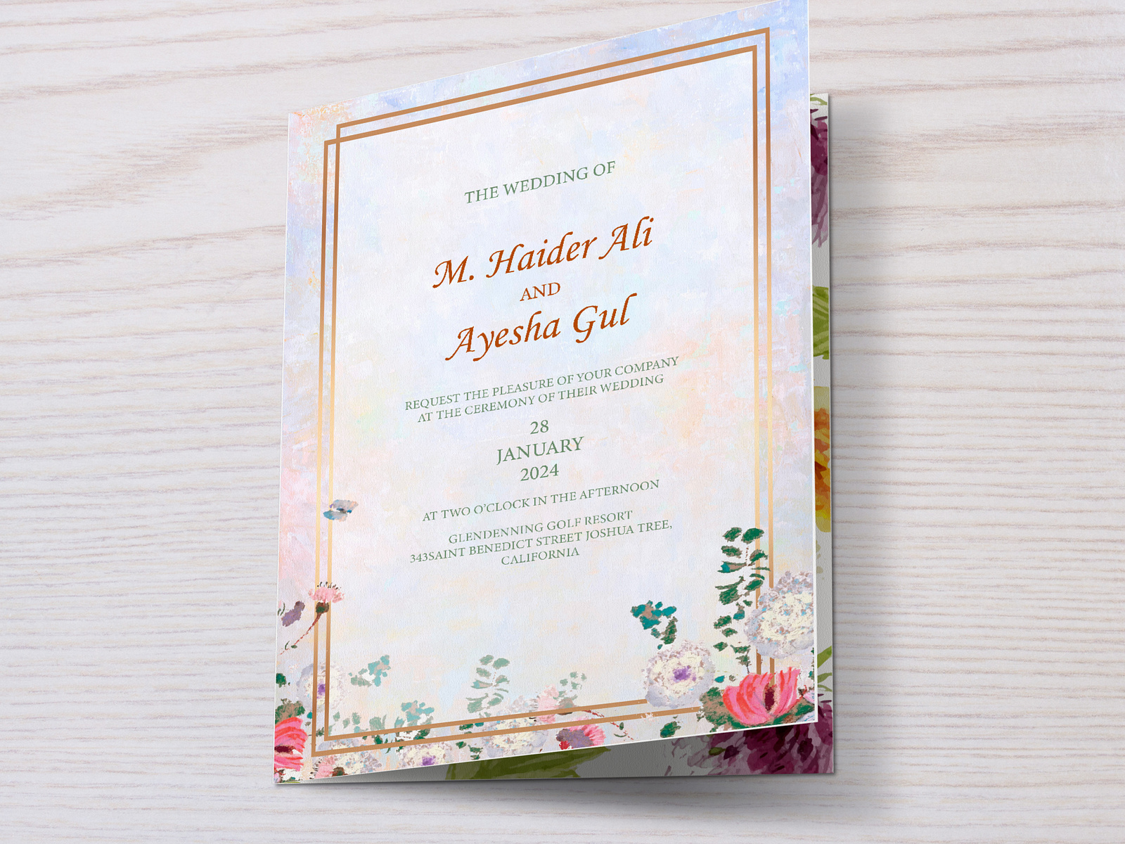 Invitation Card Design by Esm-D on Dribbble