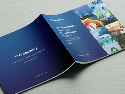 BlackBerry ESG Report 2023 graphic design