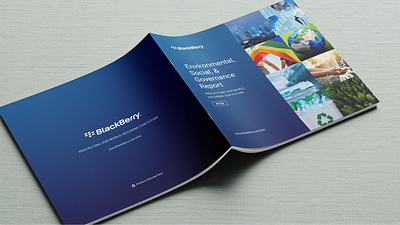 BlackBerry ESG Report 2023 graphic design