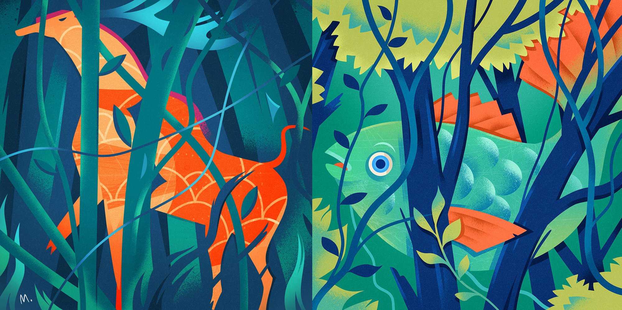 Surreal Animals animal graphic illustration surreal