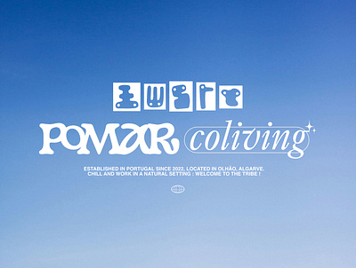 Pomar Coliving Visual Identity brand identity branding graphic design illustration logo logo mark logotype typography