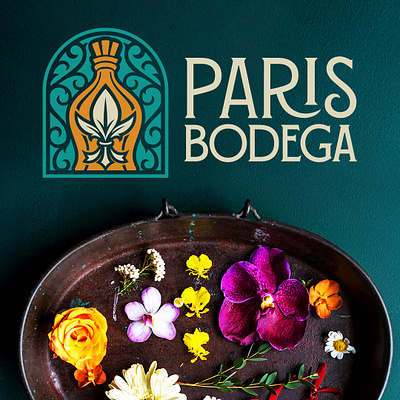 Bottling Louisiana Luxury: The Paris Bodega Logo Design art nouveau bodega boutique branding european french graphic design logo louisiana luxury paris shopping