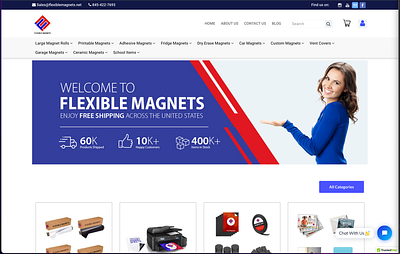 Flexible Magnets - Amazon FBA Wholesale Webstore css dev.nazmul.co flexiblemagnets.net frotnend html uxui design weebly