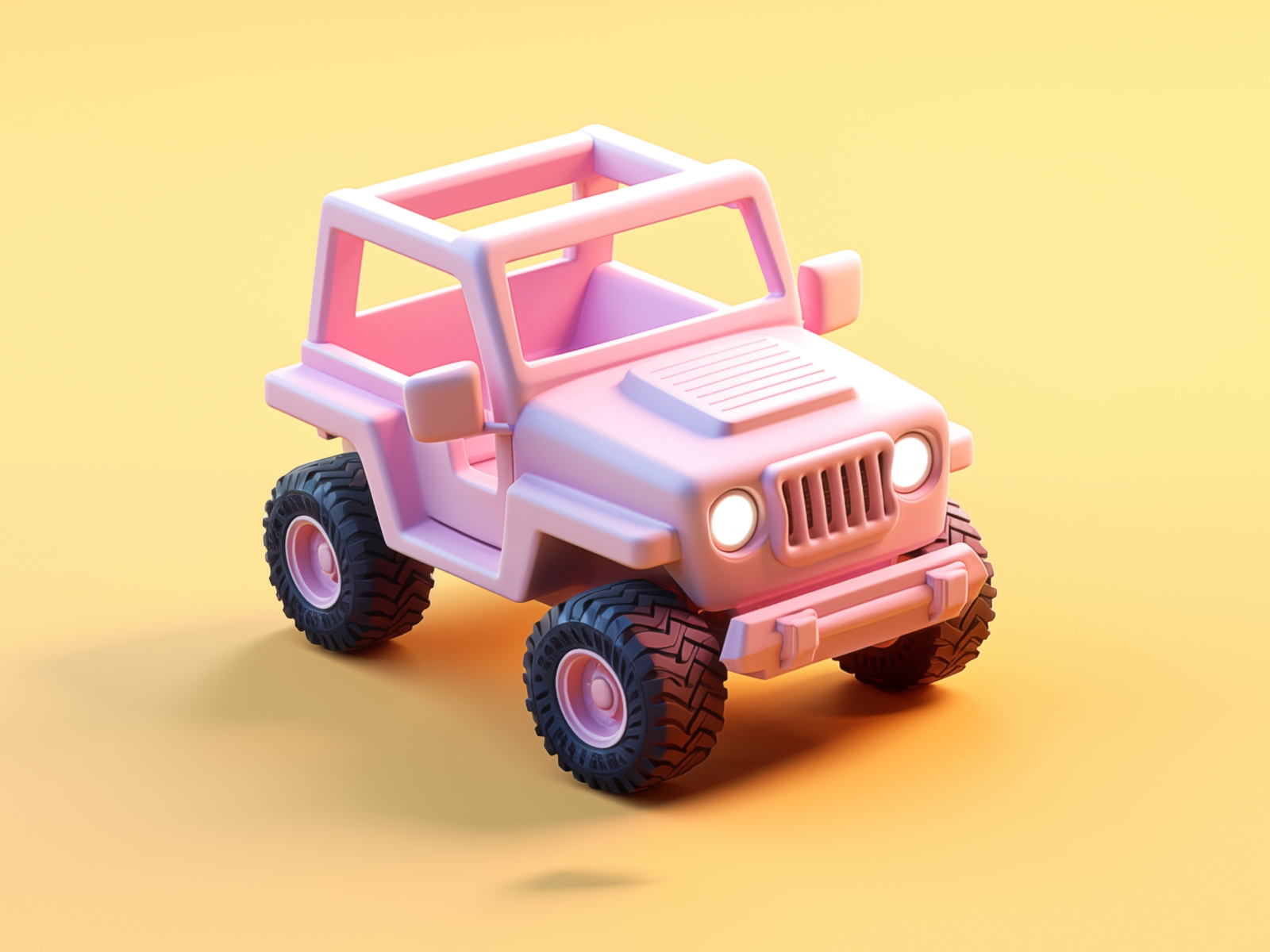 Example of 3D Custom Cartoon Jeep 