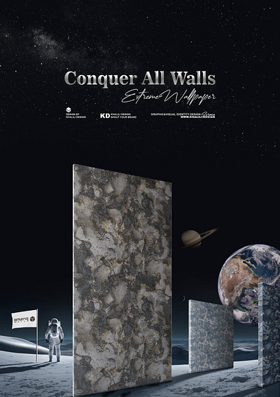 CONQUER ALL WALLS 3d branding design graphic design illustration logo typography