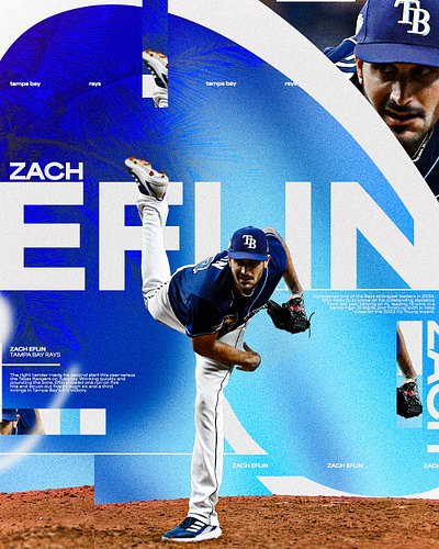 Zach Eflin Graphic art baseball design digital eflin graphic graphic design mlb pitcher professional rays social media tampa bay tampa bay rays zach zach eflin