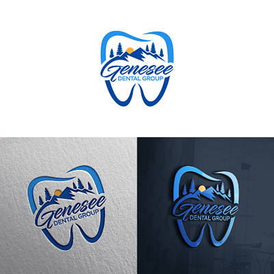 dental logo 3d branding design graphic design illustration logo typography ui ux vector