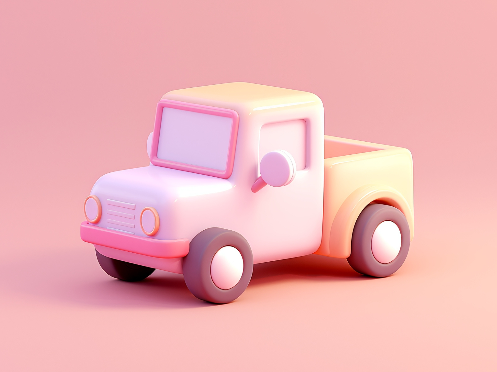Example of 3D Custom Cartoon Truck Mascot