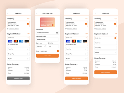 Daily UI Credit Card Checkout checkout page credit card checkout design junior web designer mobile design mobile interface design ui ui ux design user experience designer user experience researcher user interface designer ux ux research web design