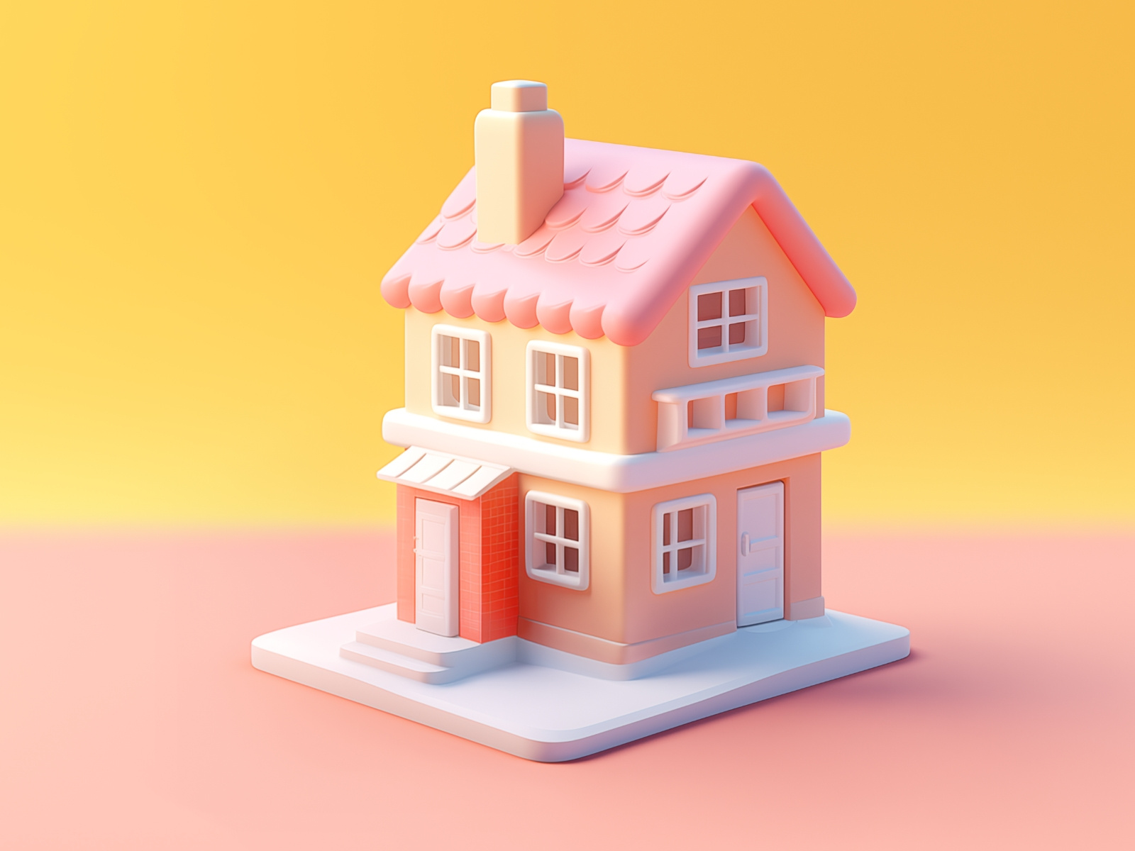 Example of 3D Custom Cartoon House