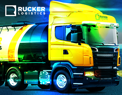 Rucker Logistics Brand Identity branding graphic design logistics logo logo design rucker logistics transportation logo truck truck logo