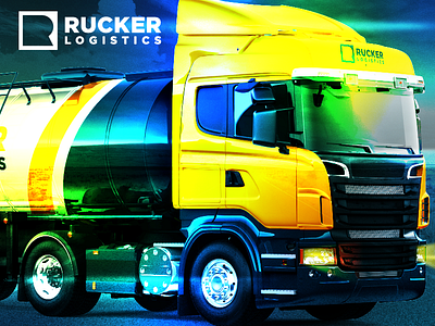 Rucker Logistics Brand Identity branding graphic design logistics logo logo design rucker logistics transportation logo truck truck logo