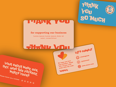 Thank You Card Templates business card card template creative market template thank you cards