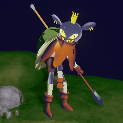 Turtle Goblin King 3d 3d art blender blender3d character design illustration