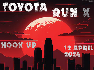 Toyota Run X Club Cape Town - Promo Event April 2024 branding graphic design promo event