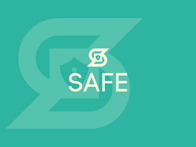 SAFE cloud letter s lock s icon s logo safe safety security sheild