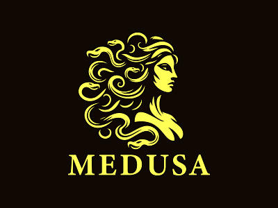 Medusa Logo advertising ancient antiquity art brand computer game eye finance girl face greece hair salon head medusa myth nails publishing real estate skincare snake wellness woman