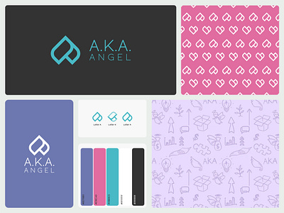 A.K.A Angel graphic design logo logo design simple logo