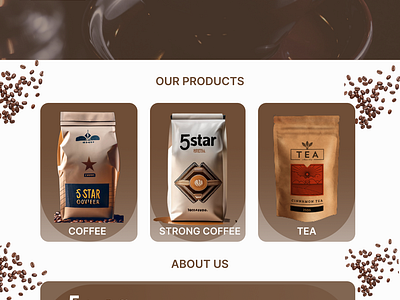 Home page for 5star Coffees branding coffee coffeehomepage coffeewebsite figma homepage intern uiux
