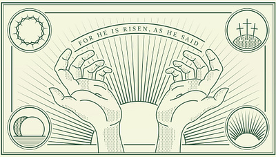 Easter Story easter graphic design illustration monoline design