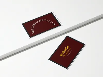 Royal Club Business Card Design branding business card club design gold graphic design logo red royal serif typography