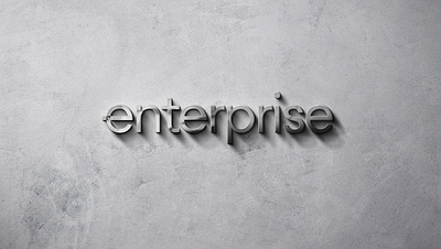 Enterprise - Rebrand - Office Signage art direction brand application brand design branding car rental design enterprise graphic design logo metal logo office signage rebrand rental signage steel logo travel visual identity wall logo