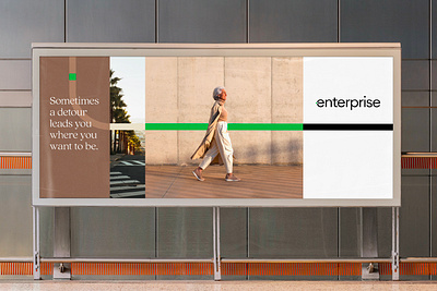 Enterprise - Rebrand - Out of Home 1 advertising art direction brand application brand design branding car rental design enterprise graphic design logo logo design ooh out of home rebrand rental travel visual identity