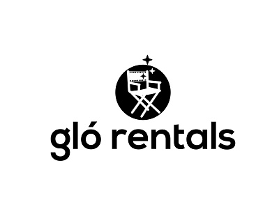Glo Rentals Logo Design branding cinema design director graphic design logo logo design movie production rent rental studio vector