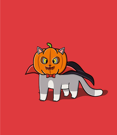 Meow Halloween Cosplaying animal animation cat design illustration vector