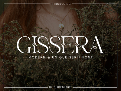 Gissera - Modern Serif Font design display fashion ligature logo type lowercase magazine modern serif typeface typography unique uppercase wedding