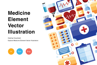 Medicine Element Vector Illustration concepts