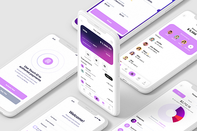 Banking App UI UX | High Fidelity Design 3d app app design bank banking branding mobile app ui user interface design ux web app wireframing