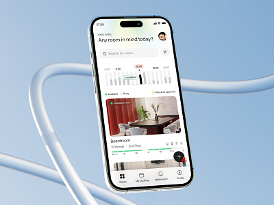 Meeting room booking - mobile app app inspiration interface mobile mobile app mood product product design ui ux visual