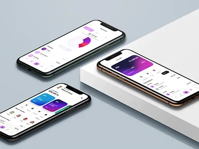 Online Banking App Dashboard Cards Transactions Screen UI UX app app development bank finance graphic design personas prototype ui user research user research plan ux wireframe