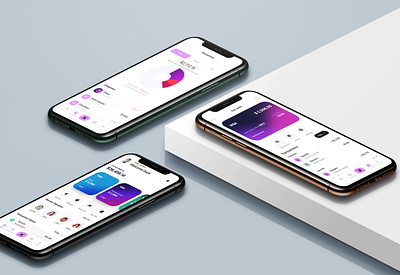 Online Banking App Dashboard Cards Transactions Screen UI UX app app development bank finance graphic design personas prototype ui user research user research plan ux wireframe