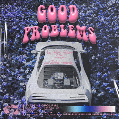 GOOD PROBLEMS album cover design gradients graphic design illustration noise textures typography