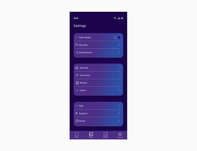 Daily UI Challenge #007: Settings 007 dailyui darkmode settings ui ux