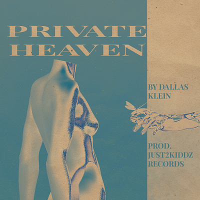 PRIVATE HEAVEN album cover gradients graphic design noise textures