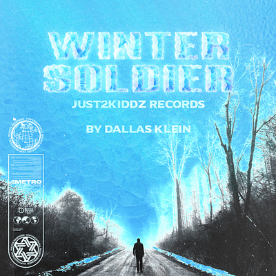 WINTER SOLDIER album cover gradients graphic design noise textures typography