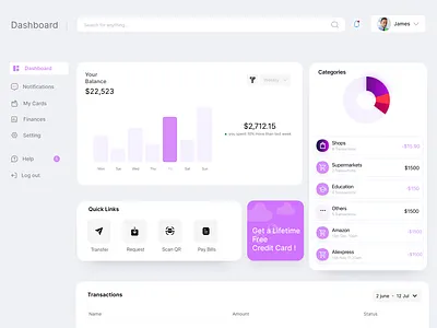 Bank Web Application Dashboard UI UX bank banking dashboard design finance ui ux web app