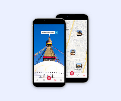 AR + VR Concept in Tourism App design mobile app product design tourism app ui ui design