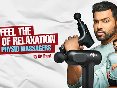 Massagers Banner Design | Rohit Sharma | Orthopedic Massagers 3d animation banners branding design graphic design gun massagers logo massage massagers motion graphics physio ui