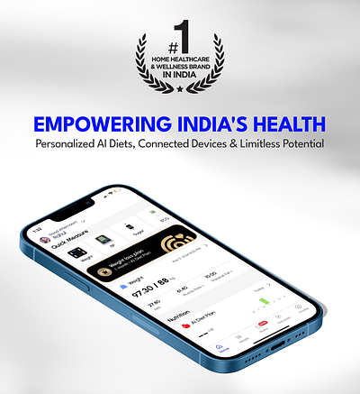 Health App with Personalised AI Diet Plan Device Connect Calorie ai app design branding coding design diet app diet plan fitness food health indian food ui ux wellness