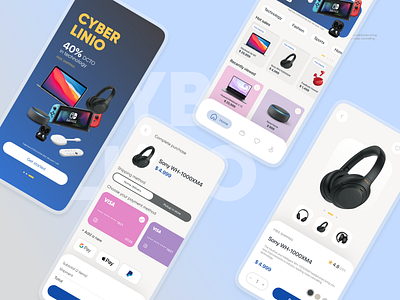 Electronic Store - eCommerce mobile application design application design ecommerce mobile design product design ui ux design