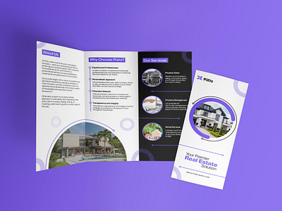 Real Estate - Trifold Brochure Design branding company profile construction graphic design magazine marketing print real estate trifold trifold brochure