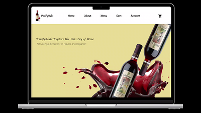 Wine distributor website landing page. design ui ux